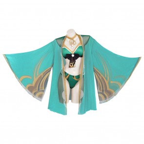 Genshin Impact Hina Goro Bikini Swimsuit Cosplay Costume Sexy Swimwear Cloak Outfits