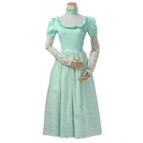 Classic Klassiker Vintage Long Sleeves Lace Tiered Frill Floral Dress