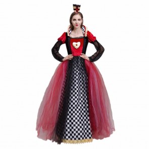 Queen Of Hearts Red Queen Alice In Wonderland Cosplay Costume 